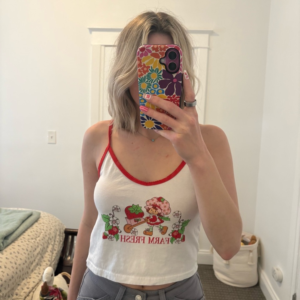 Strawberry Shortcake Graphic Crop Top